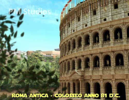  Ancient Rome in 3D - Colosseum and Navona Square