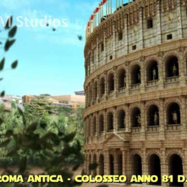  Ancient Rome in 3D - Colosseum and Navona Square